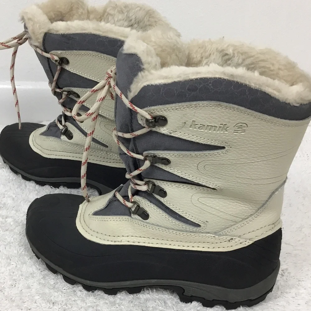 KAMIK Thinsulate ALPINGLOW faux Fur Winter Boots 7